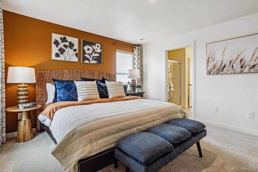 Furnished interior view inside a new home in Ridge at Johnstown, Johnstown (Image 19).