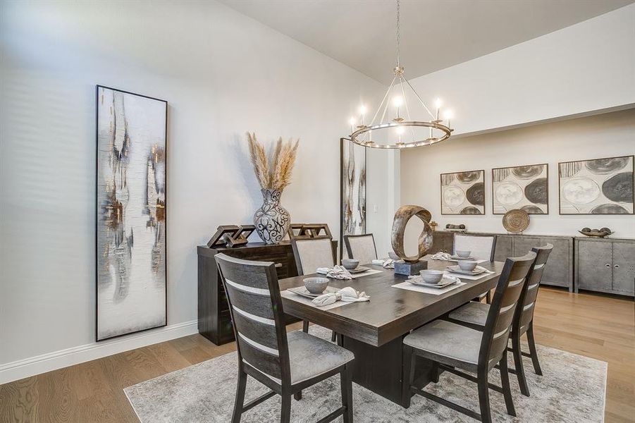 Furnished interior view inside a new home in M3 Ranch 60s, Mansfield (Image 12).