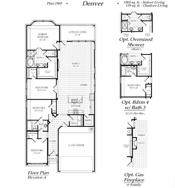 2D floor plan layout of this home in Summer Crest, Fort Worth, TX (Image 5). 2D floor plan layout of this home in Summer Crest, Fort Worth, TX (Image 5).