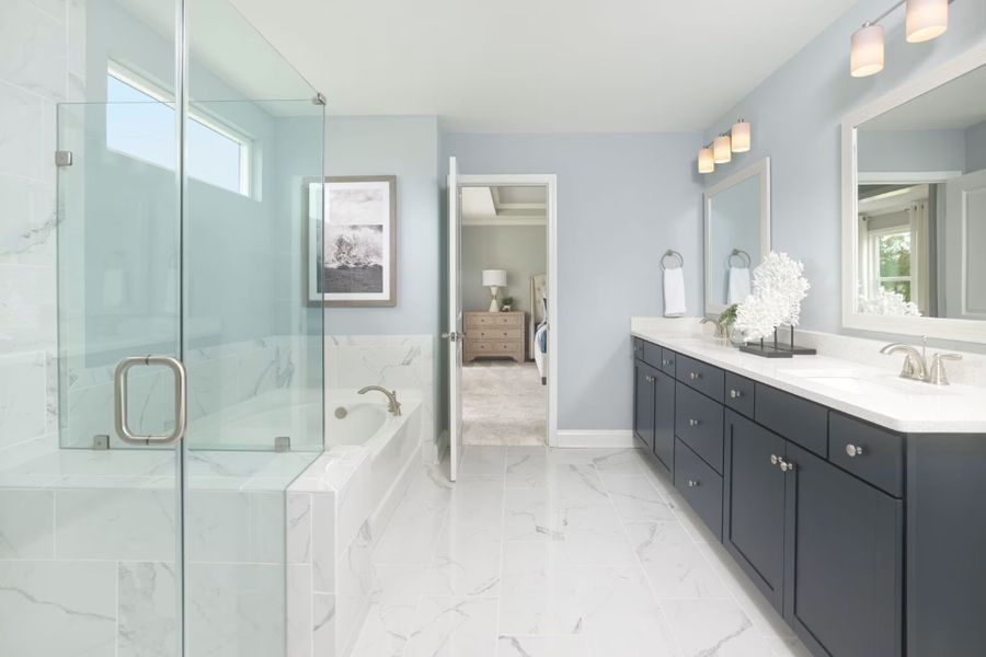 Representative furnished interior of a home built from the Woodward by Pulte Homes in Indigo Bay, Myrtle Beach (Image 16).