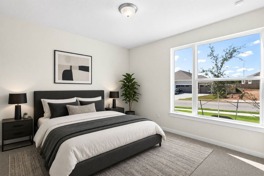 Furnished interior view inside a new home in The Colony, Bastrop (Image 8).