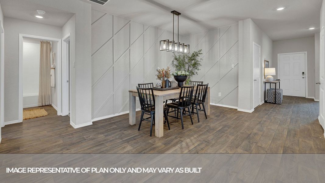 Furnished interior view inside a new home in Arroyo Ranch, Seguin (Image 11).