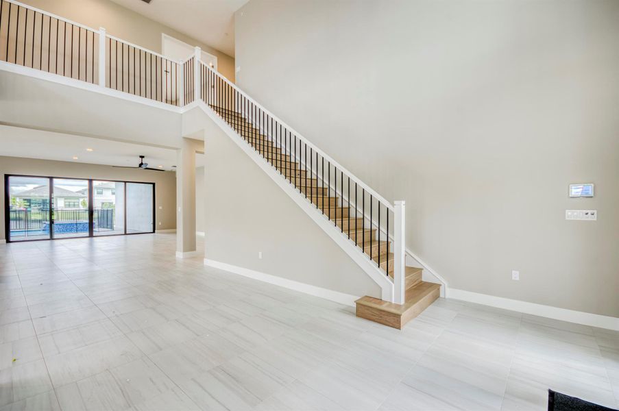 Exterior details and patio area of a home in Apex at Avenir, Palm Beach Gardens (Image 32).