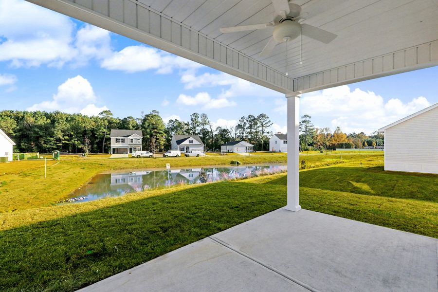 Exterior details and patio area of a home in Fairway Woods at Wyboo, Manning (Image 22). Exterior details and patio area of a home in Fairway Woods at Wyboo, Manning (Image 22).