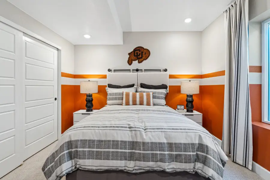Furnished interior view inside a new home in Trailstone, Arvada (Image 60).