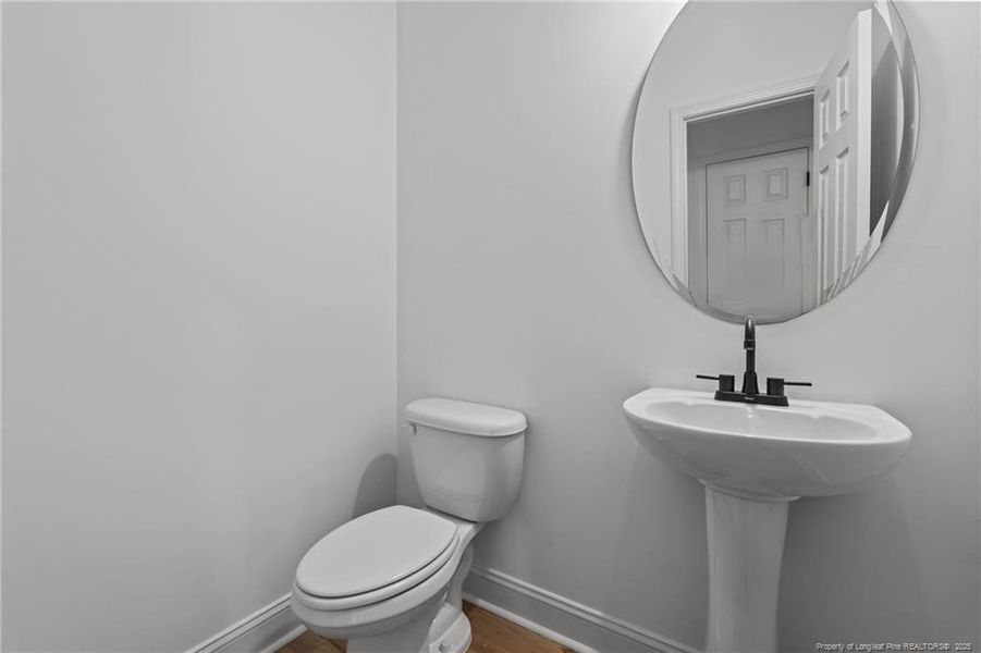 1/2 bath down 1/2 bath down