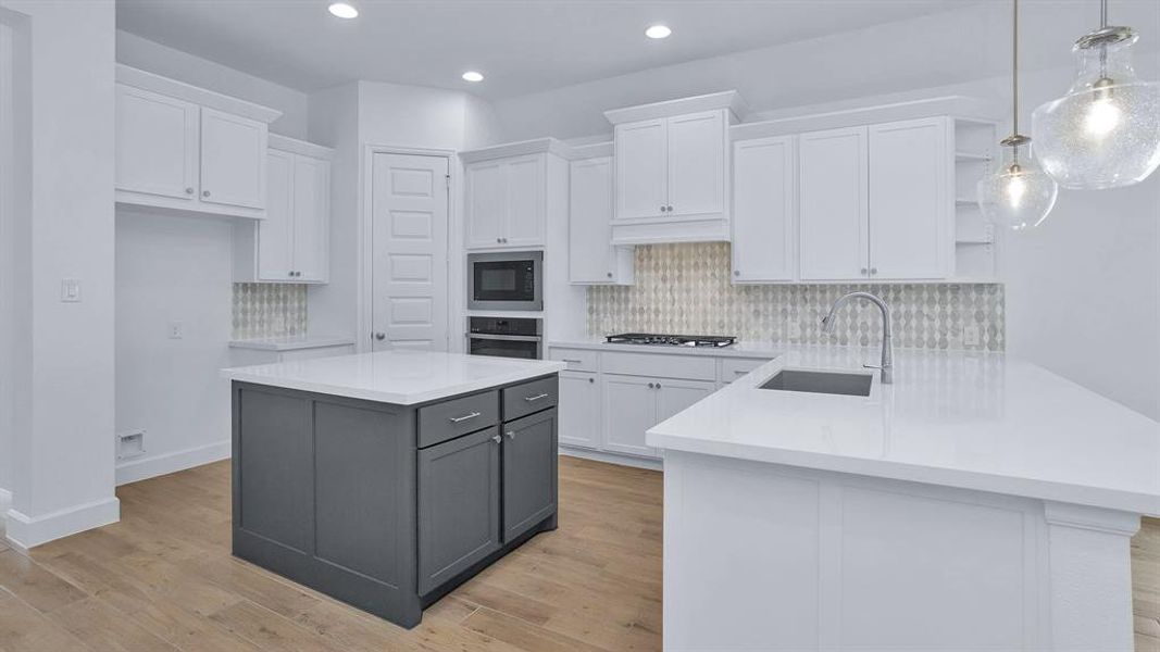 Furnished interior view inside a new home in Artavia 45', Conroe (Image 2).