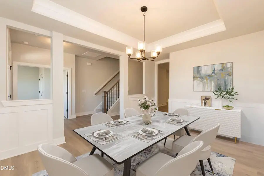 Furnished interior view inside a new home in Kelly Farms, Lillington (Image 3). Furnished interior view inside a new home in Kelly Farms, Lillington (Image 3).
