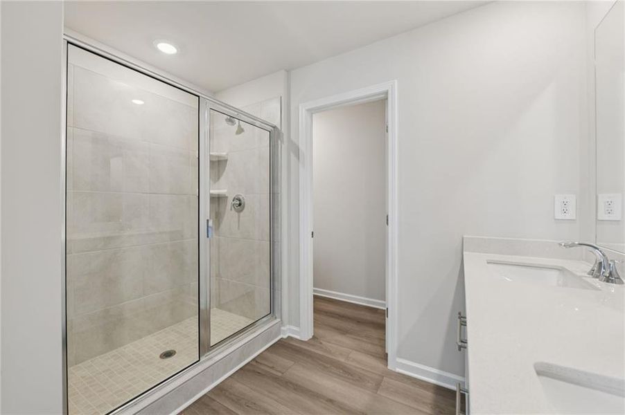 Furnished interior view inside a new home in Parkside at Grayson, Grayson (Image 14).