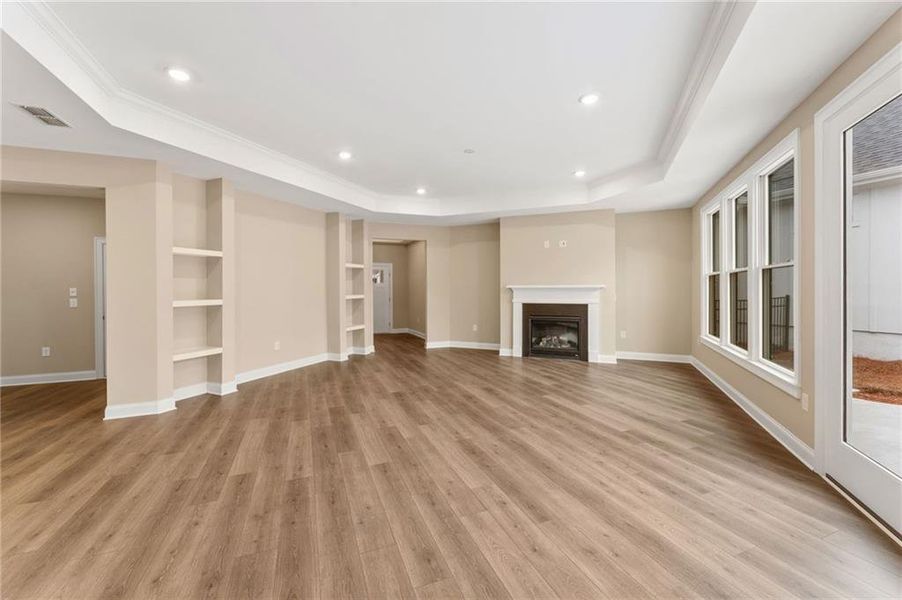 Spacious, unfurnished interior of a new home in The Courtyards at Redbud Lane, Holly Springs (Image 11). Spacious, unfurnished interior of a new home in The Courtyards at Redbud Lane, Holly Springs (Image 11).