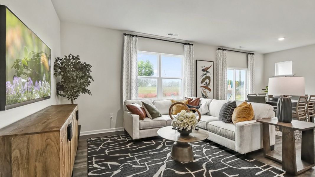Representative furnished interior of a home built from the Hayden by D.R. Horton in Collinswood, Aberdeen (Image 7).