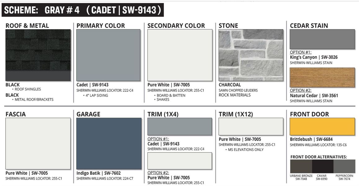 Sample of building materials used in homes in Goodnight Ranch, Austin (Image 3). Sample of building materials used in homes in Goodnight Ranch, Austin (Image 3).