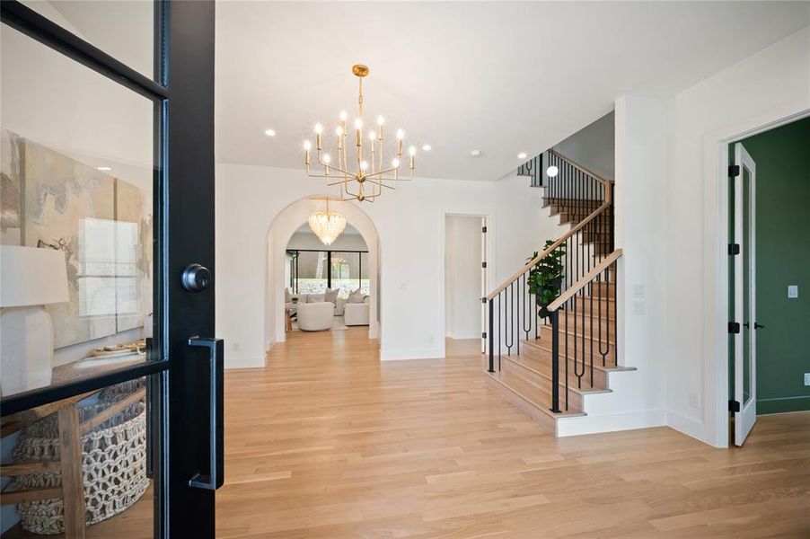 Furnished interior view inside a new home in , Dallas (Image 32).