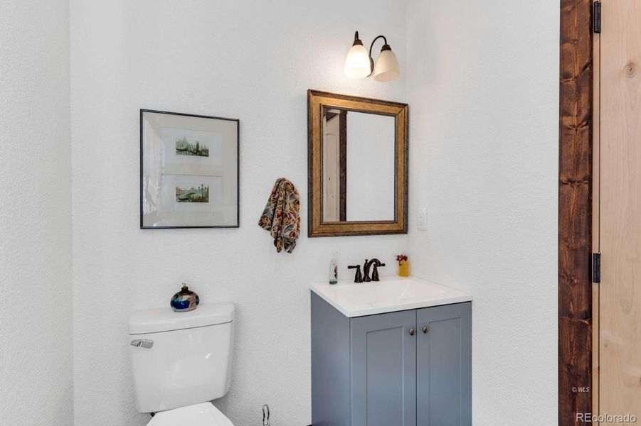 Half bath in laundry room