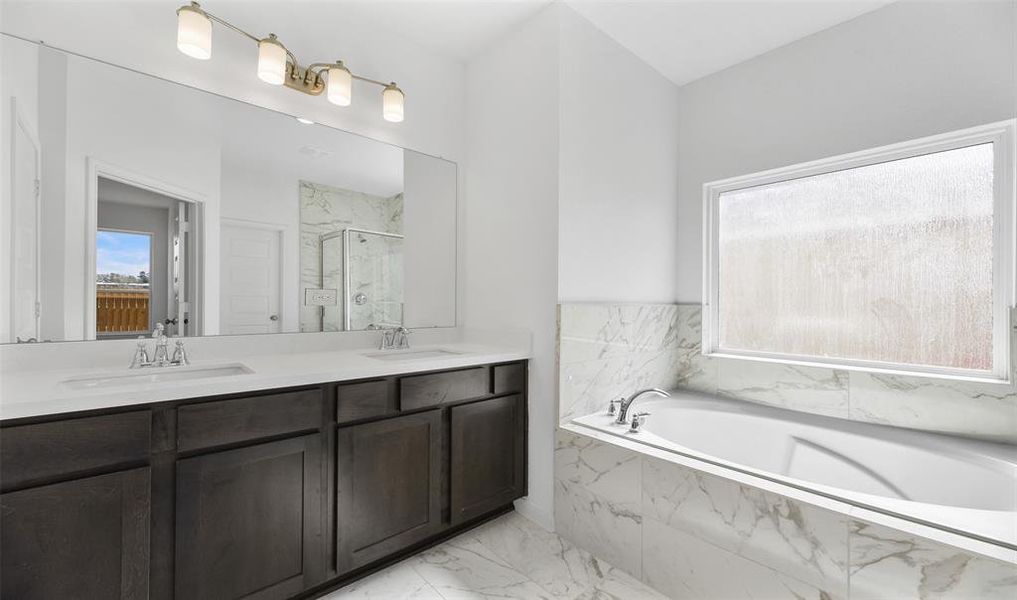 Double sinks in owner's bath (*Photo not of actual home and used for illustration purposes only.)