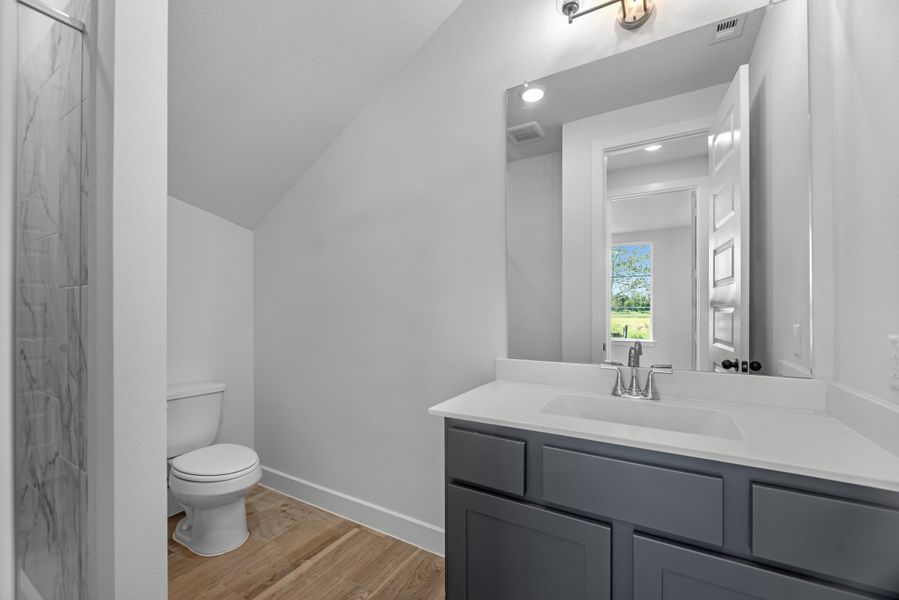 Furnished interior view inside a new home in Sienna, Missouri City (Image 7). Furnished interior view inside a new home in Sienna, Missouri City (Image 7).