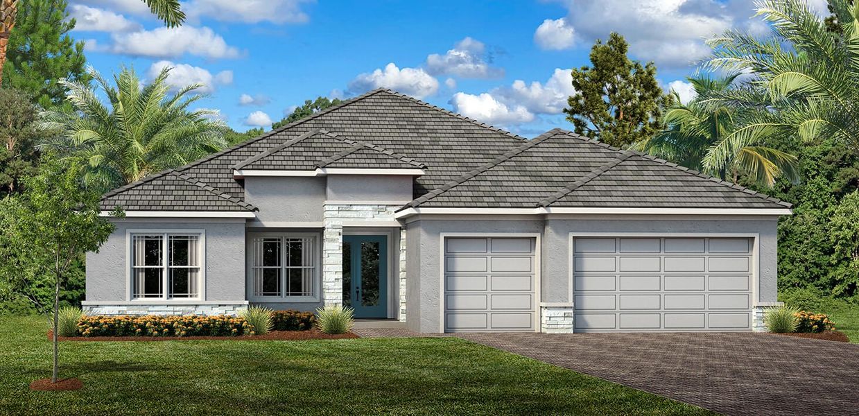 Representative exterior photo of a completed home built from the Fort Walton by Sam Rodgers Homes in Gran Place, Venice, FL (Image 2).