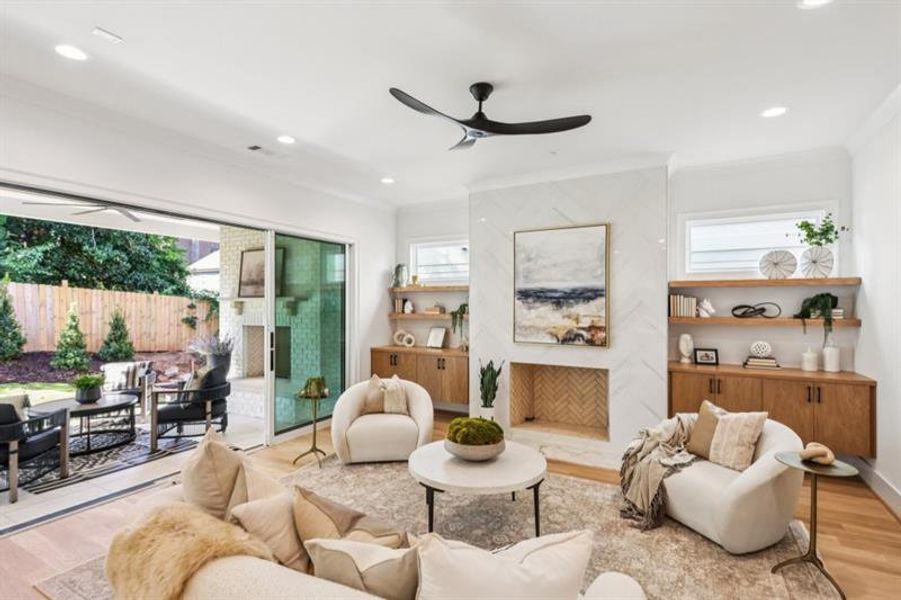 Furnished interior view inside a new home in , Marietta (Image 19).