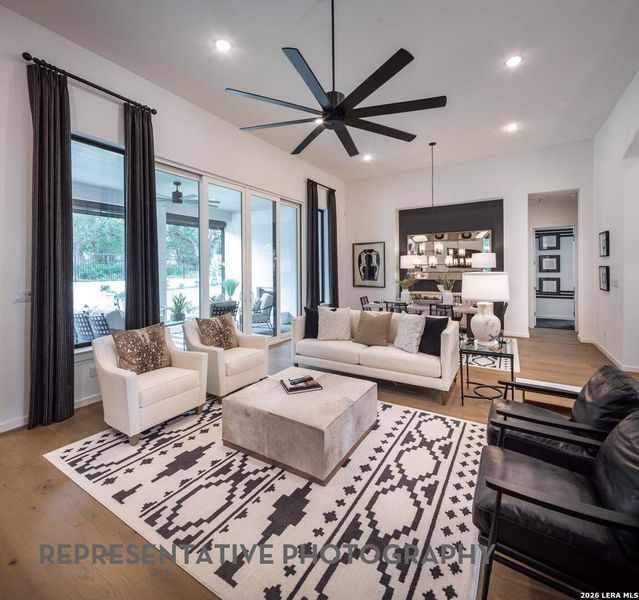 Furnished interior view inside a new home in Hallie's Cove, Schertz (Image 9).