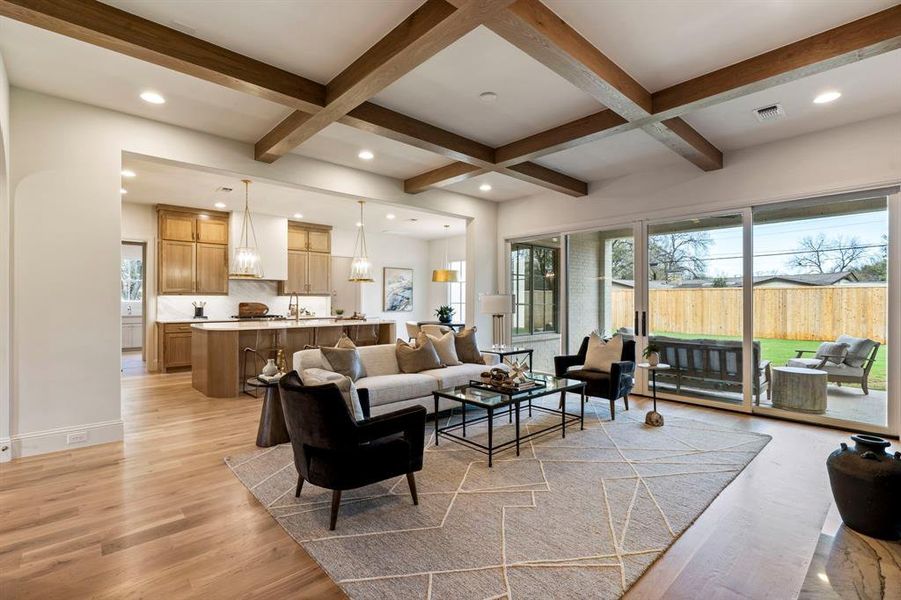 Furnished interior view inside a new home in , Dallas (Image 15).