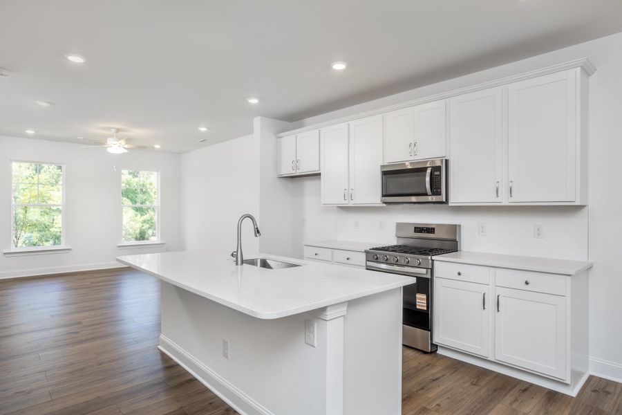 Furnished interior view inside a new home in Enclave at Traditions Townhomes, Wake Forest (Image 7).