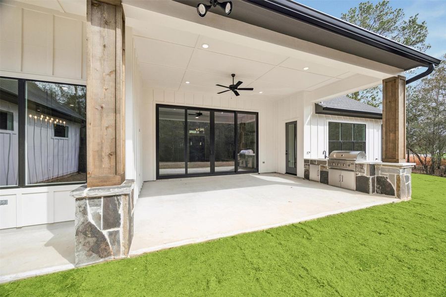 Exterior details and patio area of a home in , Plantersville (Image 3). Exterior details and patio area of a home in , Plantersville (Image 3).