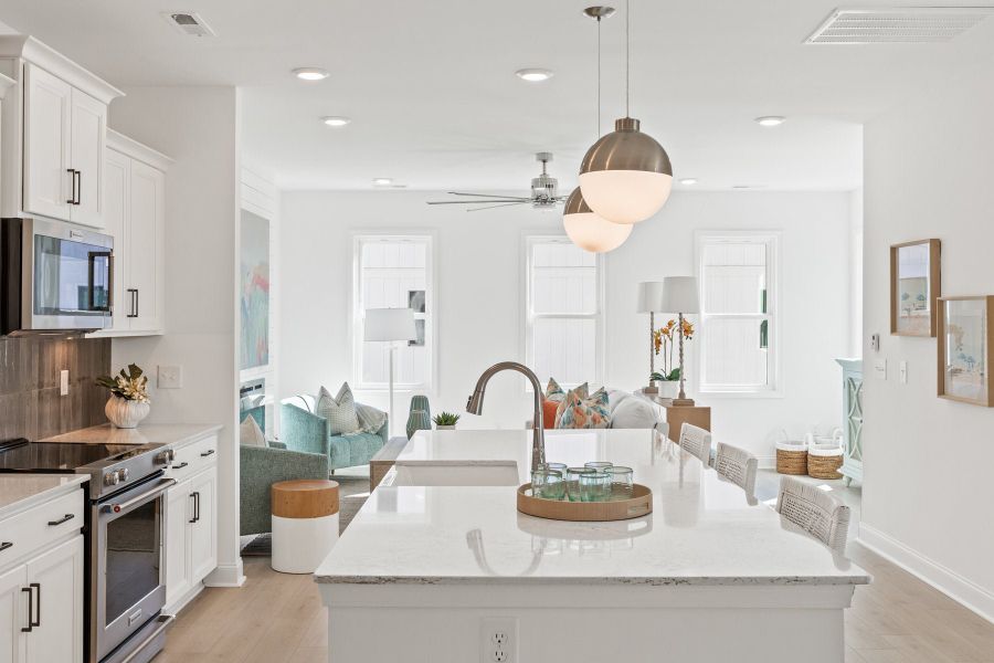 Representative furnished interior of a home built from the Tilley by McKee Homes in Anchors Bend Townes, Wilmington (Image 7).