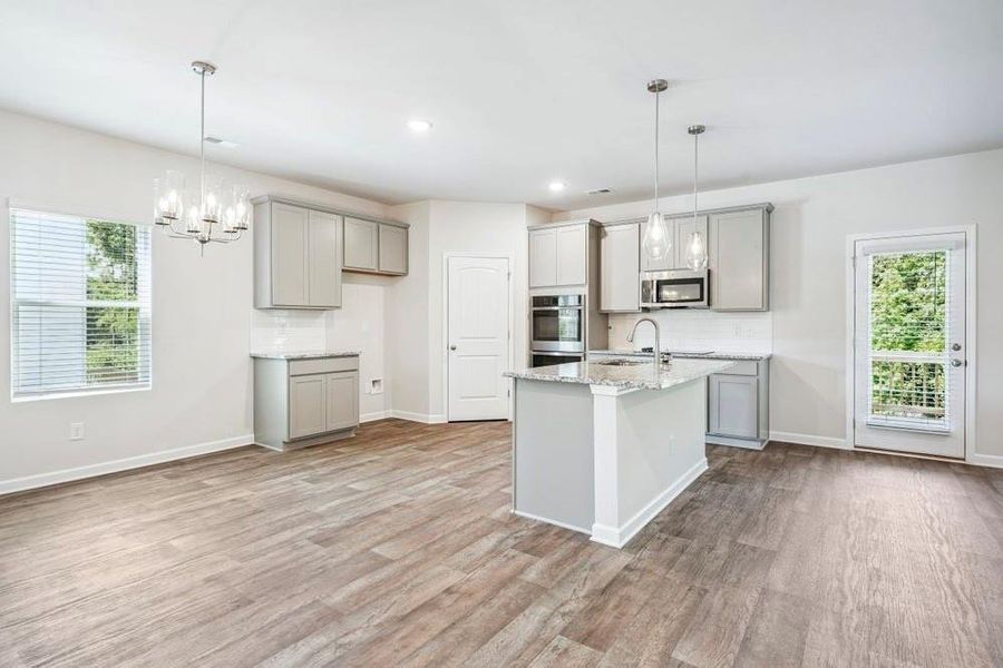Furnished interior view inside a new home in River Walk Farm, Covington (Image 7).