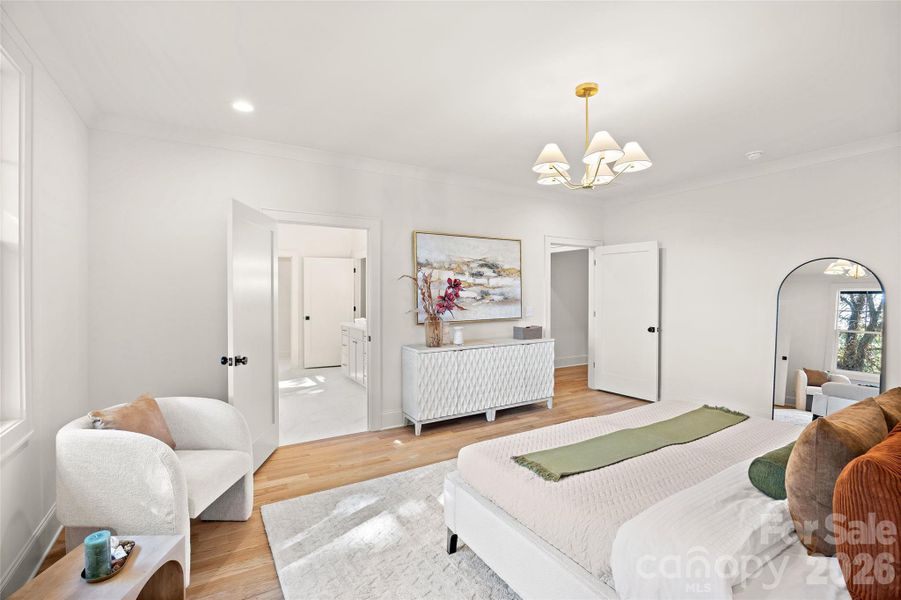 Furnished interior view inside a new home in , Charlotte (Image 38).