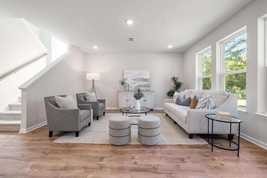Furnished interior view inside a new home in The Oaks, Goose Creek (Image 18).