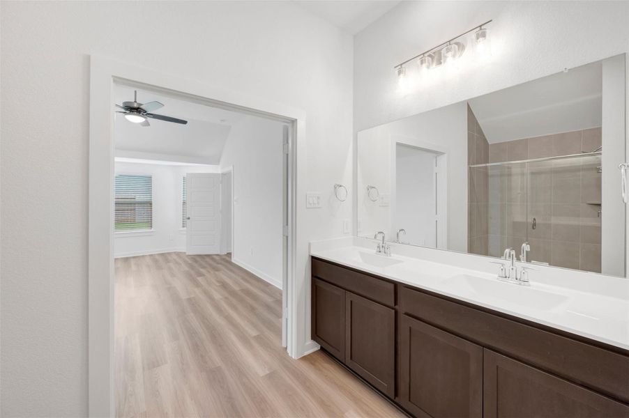 Furnished interior view inside a new home in Lone Star Landing, Montgomery (Image 11).
