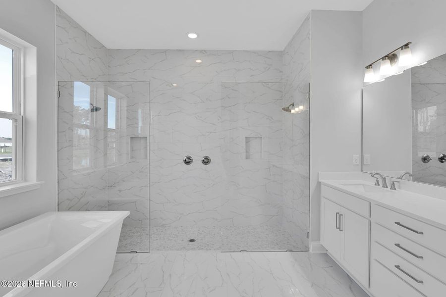 Furnished interior view inside a new home in Amelia National Country Club, Fernandina Beach (Image 13).