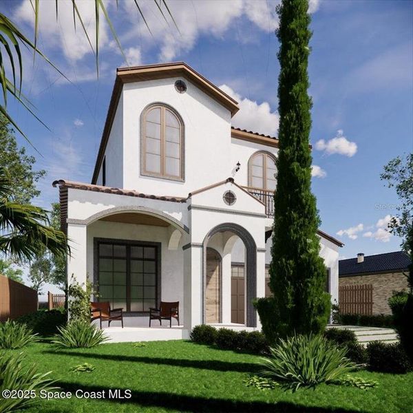Front exterior of a new home in , Winter Park, FL, highlighting curb appeal (Image 27). Front exterior of a new home in , Winter Park, FL, highlighting curb appeal (Image 27).