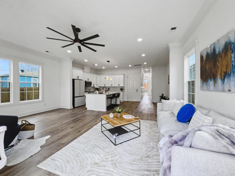 Furnished interior view inside a new home in , North Charleston (Image 11).