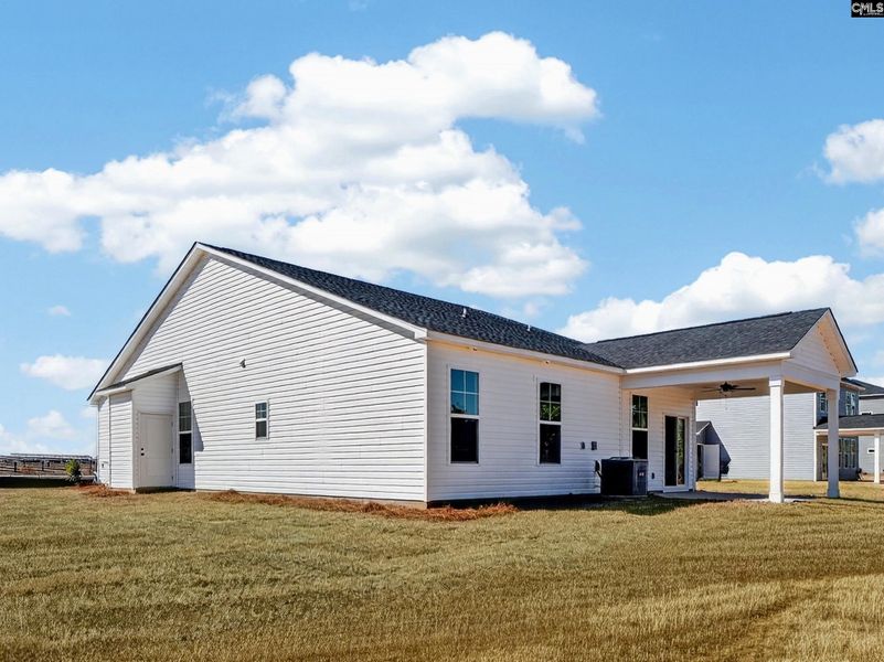 Exterior details and patio area of a home in Old Charleston Acres, Pelion (Image 3).