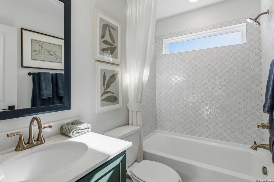 Furnished interior view inside a new home in Prominence, San Antonio (Image 37).