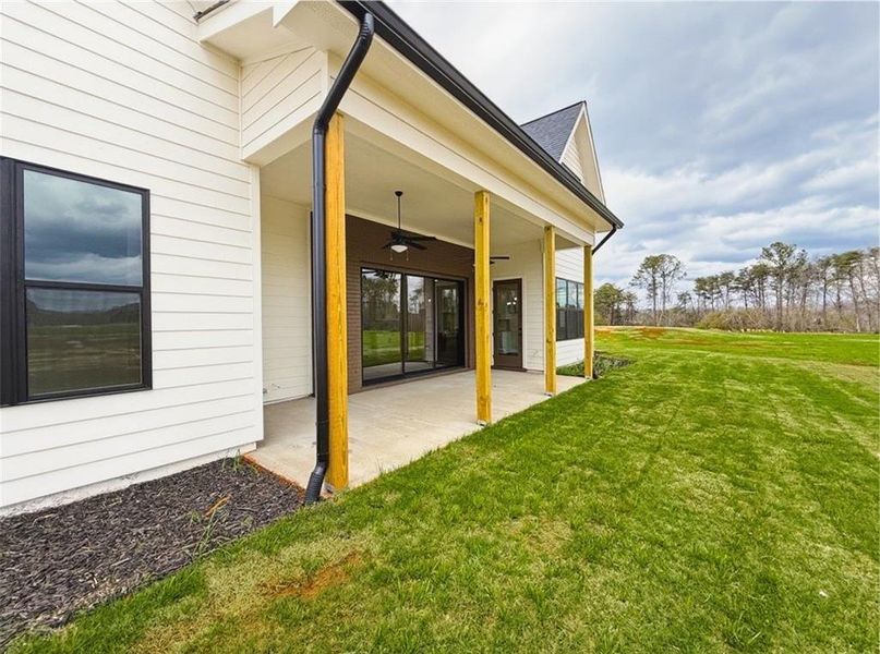 Exterior details and patio area of a home in , Rydal (Image 34).