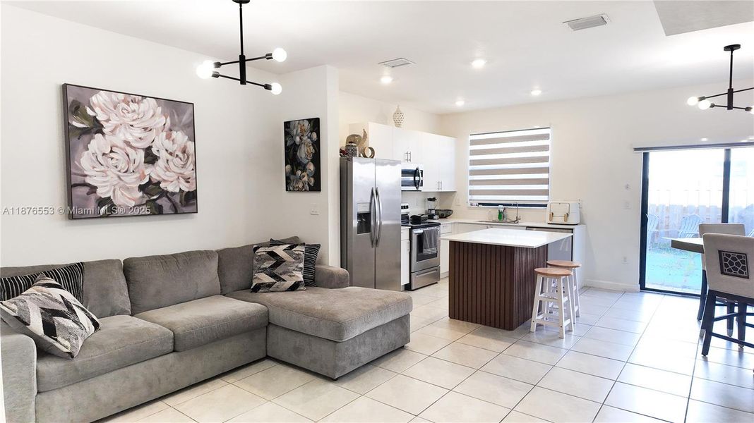 Furnished interior view inside a new home in , Homestead (Image 6). Furnished interior view inside a new home in , Homestead (Image 6).