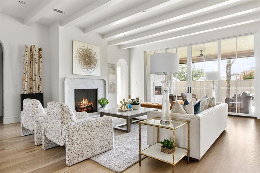 Furnished interior view inside a new home in , Dallas (Image 7). Furnished interior view inside a new home in , Dallas (Image 7).