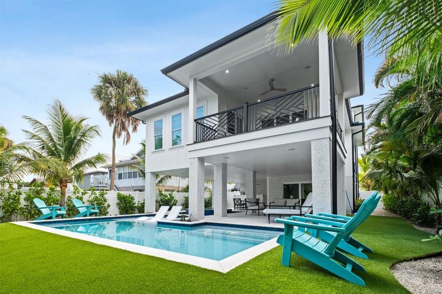 Exterior details and patio area of a home in , Anna Maria (Image 33). Exterior details and patio area of a home in , Anna Maria (Image 33).