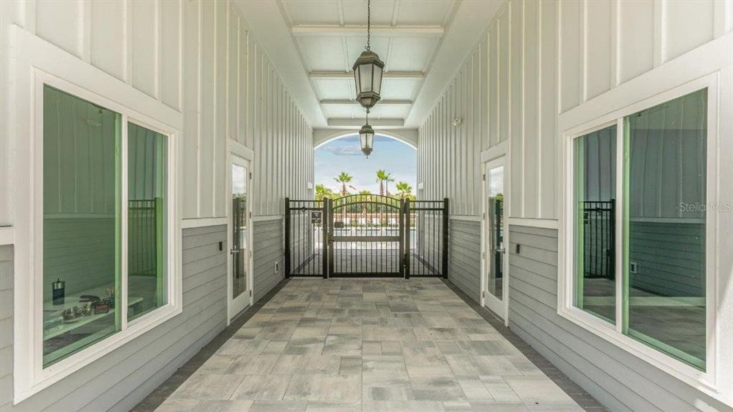 Exterior details and patio area of a home in Sawmill Branch, Palm Coast (Image 27).