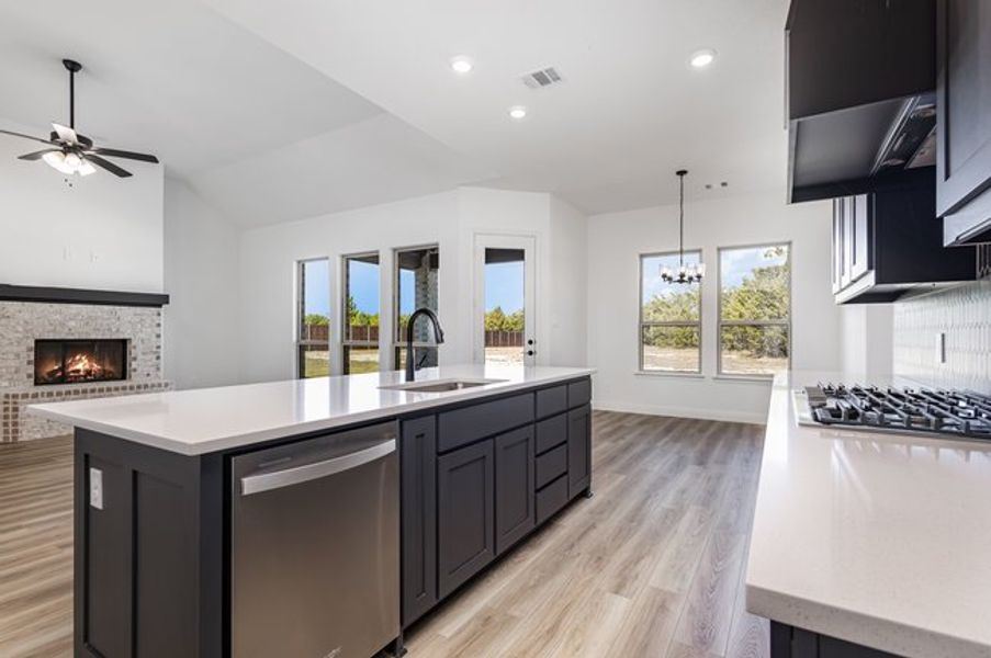 Representative furnished interior of a home built from the The Magnolia by Sumeer Homes in Stone Henge II, Sanger (Image 9). Representative furnished interior of a home built from the The Magnolia by Sumeer Homes in Stone Henge II, Sanger (Image 9).