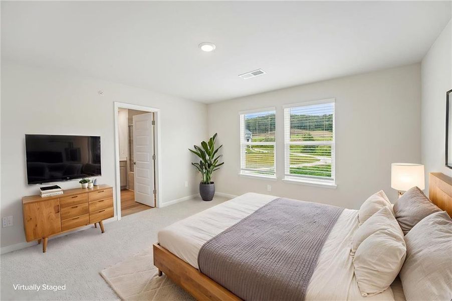 Furnished interior view inside a new home in Hemingway - Highland Series, Cumming (Image 16).