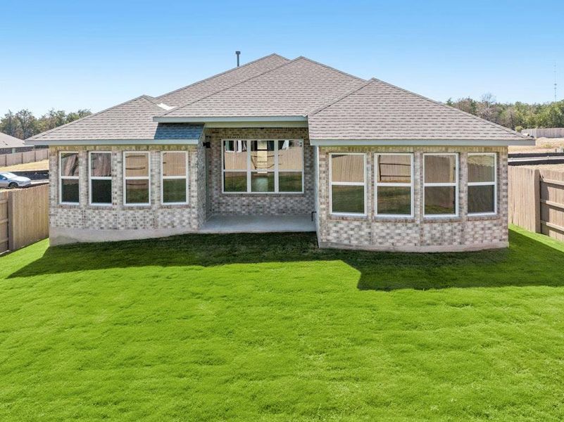 Exterior details and patio area of a home in The Colony, Bastrop (Image 20). Exterior details and patio area of a home in The Colony, Bastrop (Image 20).