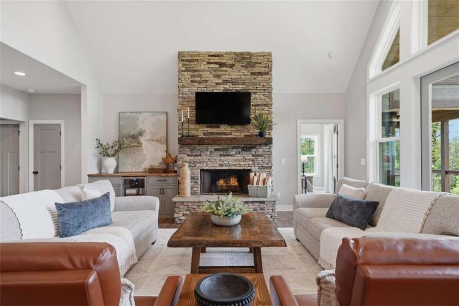 Furnished interior view inside a new home in , Blue Ridge (Image 31). Furnished interior view inside a new home in , Blue Ridge (Image 31).