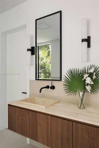 Furnished interior view inside a new home in , Miami (Image 30).