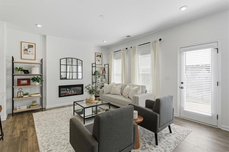 Furnished interior view inside a new home in Park Center Pointe, Austell (Image 5).