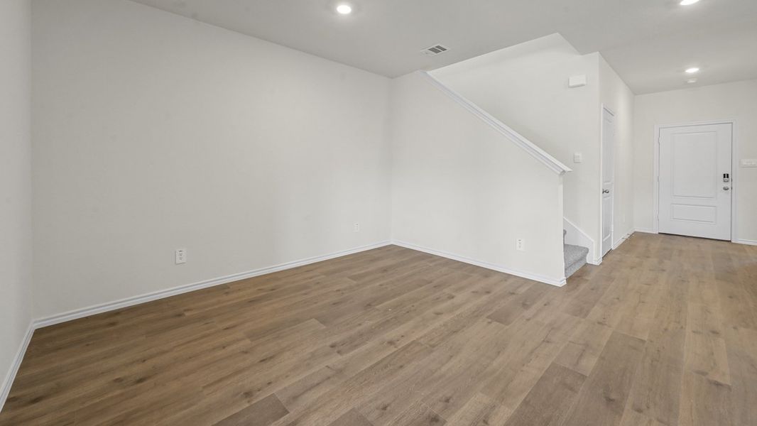 Representative unfurnished interior of a home built from the Ozark by D.R. Horton in Stuart Ridge, Denton (Image 8). Representative unfurnished interior of a home built from the Ozark by D.R. Horton in Stuart Ridge, Denton (Image 8).