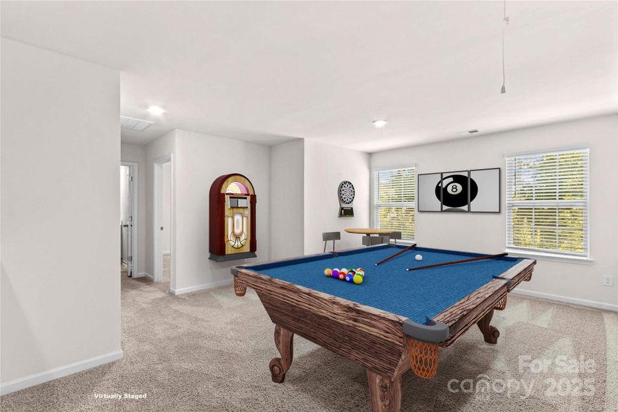 Furnished interior view inside a new home in Calvin Creek, Troutman (Image 11).