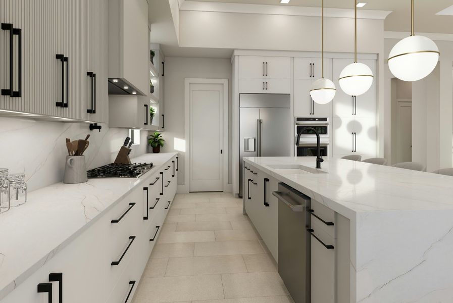 Furnished interior in a model home at Central Beach in Vero Beach (Image 6).